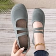 thumbnail image 5 of Willtoo Ballet Flats Shoes for Women Foldable Round Toe Orthopedic Shoes Knit Fabric, Arch Support, Massage Bumps Insoles, Rubber Soles, Elastic Band, Comfortable Dressy Casual, 5 of 5