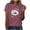 #02 Wine, variant on Busydd Womens T Shirts Crew Neck Short Sleeve Graphic Tees Casual Basic Summer Print T Shirts for Women S