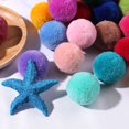 thumbnail image 4 of 40 colores mezclados 40mm redondo chico artesanía DIY pompones bolas suaves y esponjosas suministros de costura artesanal, 4 of 4
