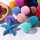 thumbnail image 4 of 40 colores mezclados 40mm redondo chico artesanía DIY pompones bolas suaves y esponjosas suministros de costura artesanal, 4 of 4