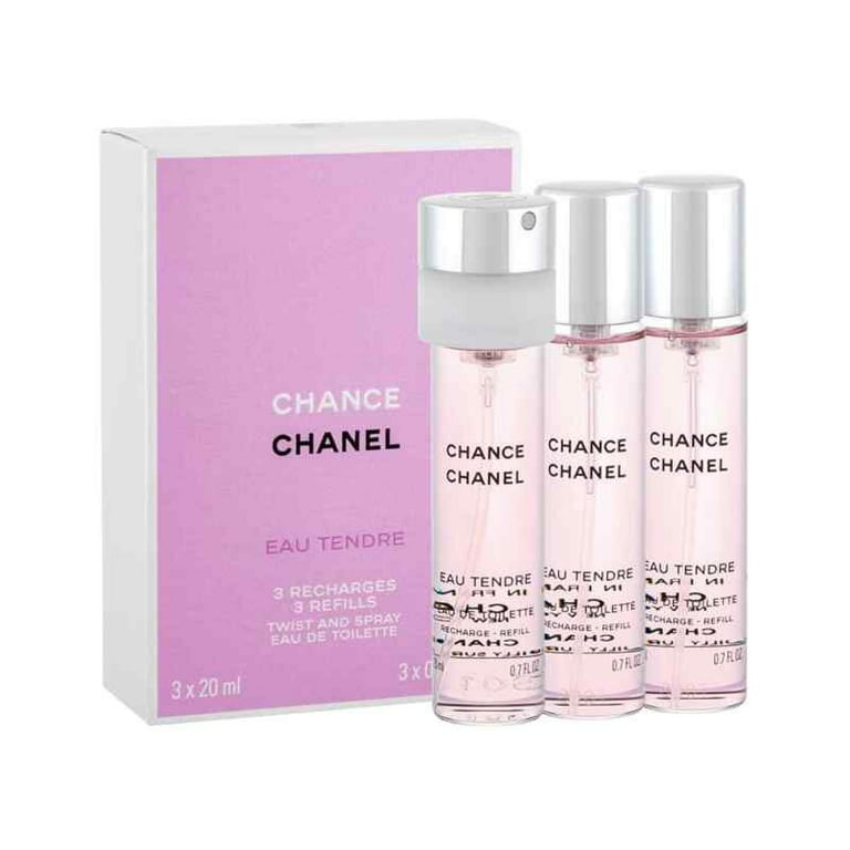 Bleu De Chanel Twist and Spray Eau de Toilette Purse Spray 3 x 20