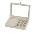 thumbnail image 1 of Caja de Almacenamiento de Joyería Jadeshay Joyero de Franela con Cerradura de Seguridad, 1 of 7