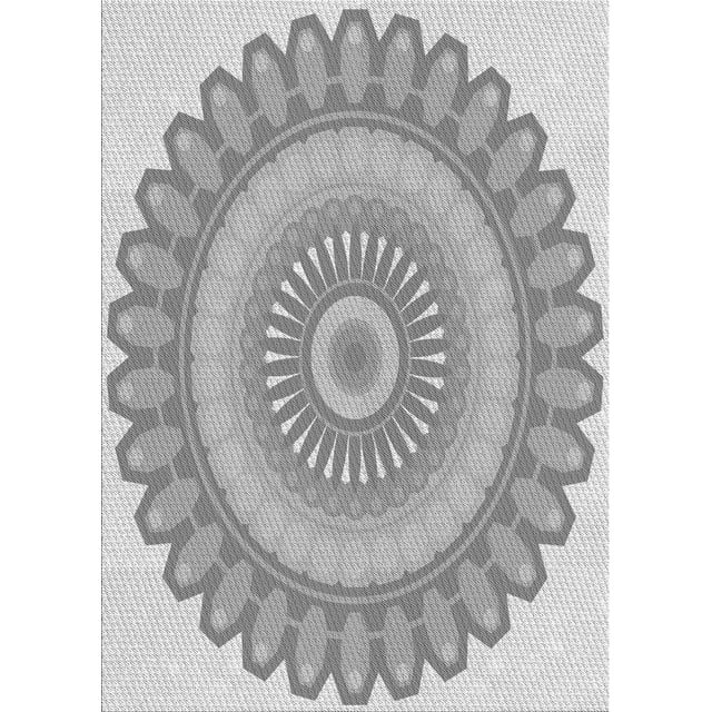 Ahgly Company Machine Washable Indoor Rectangle Transitional Platinum Silver Gray Area Rugs, 2' x 3'