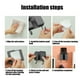 thumbnail image 4 of Wall Mount Phone Holder, Charging Station, Remote Control Organizer Bracket for Bedside Bathroom Kitchen, Plastic Storage Box, 1-Pack, 4 of 6