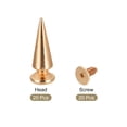 thumbnail image 3 of Unique Bargains 10x26mm Screw Back Rivets Solid Leather Studs Gold Tone 20 Sets, 3 of 5