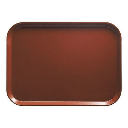 Cambro 1216501 12" x 16 5/16" Rectangular Real Rust Customizable Fiberglass Camtray - 12/Case