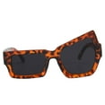 thumbnail image 3 of Gafas de sol divertidas, gafas de sol, protección solar, ropa de calle, elegantes para fotos gris leopardo, 3 of 9
