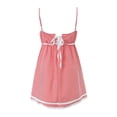 thumbnail image 2 of Women Summer Fashion Sweet Lace Plaid Print Mini Dress Cute V-neck Sexy Slim Backless Chic Straped Dresses-as1-M(US2), 2 of 5