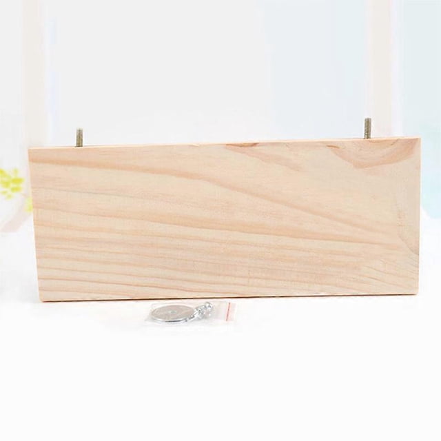 Jouet en bois pour hamster écureuil, plateforme de saut et d'escalade, 13 x 28 cm