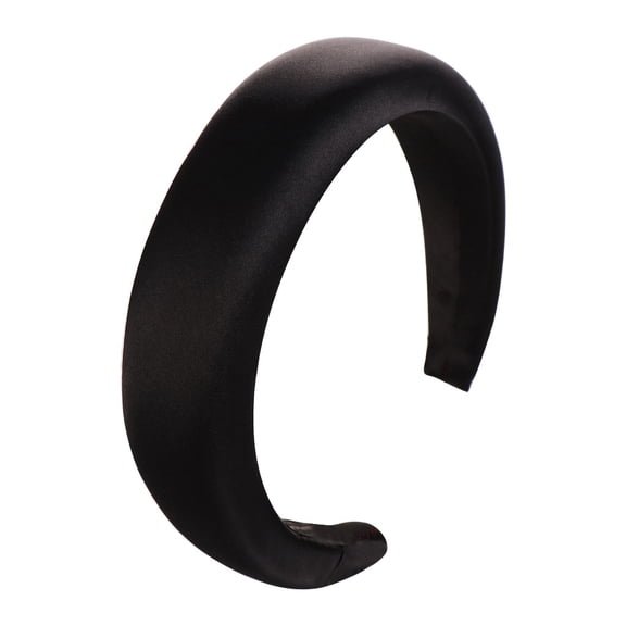 Headbands for Women Fashion Sponge band Head Hoop Satin Sweet Lightweight Hair Accessories Black