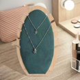thumbnail image 4 of kurtrusly Bois Collier Chevalet Présentoir Support Collier Chevalet Affichage Vert, 4 of 9