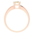 thumbnail image 4 of Solitaire Engagement Ring for Women - 1ct Natural Morganite in 14K Rose Gold Promise Ring, 4 of 5