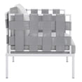 thumbnail image 4 of Modway Harmony 10-Piece  Sunbrella® Outdoor Patio Aluminum Sectional Sofa Set in Gray Gray, 4 of 10