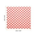 thumbnail image 2 of 100pcs Square Checkered Pattern Wax Paper Sheets 7" x 7", Blue, 2 of 7