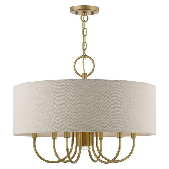 7 Light Pendant in Refined Style-18.75 inches Tall and 24 inches Wide Bailey Street Home 218-Bel-4829043