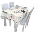 thumbnail image 5 of Coolnut Summer Elements Tablecloth Modern Table Cover for Home Decoration, Spill Proof Cloth Washable for Dinner Picnic, 60"x120", 5 of 6
