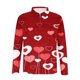 thumbnail image 5 of Blusa y camisa de manga larga con cuello vuelto para hombre, jersey de solapa con cremallera de manga larga, blusa informal con estampado de San Valentín para hombre, blusa de poliéster, 5 of 5
