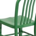 thumbnail image 6 of Bowery Hill 18.5" Modern Steel Metal Indoor-Outdoor Dining Chair in Green, 6 of 7
