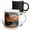 Multicolor, variant on 3drose, Tranquil Palm Tree Rocky Sand Image of Light Infused Beach Painting, 11oz Two-tone Green Mug