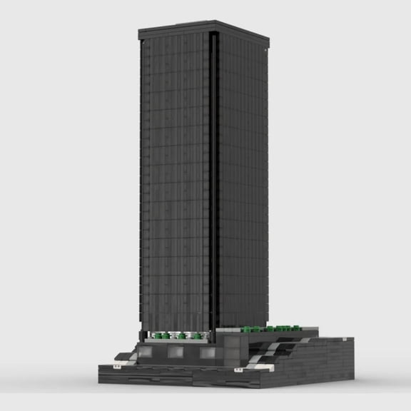 MOC-50874 Safeco Plaza Modular Building Blocks Skyscraper MOC Bricks Toy Set 1:650 Model 2252pcs