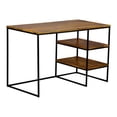 thumbnail image 2 of Spitiko Homes Writing Desk Natural Oak Wood & Metal / 48x24x30, 2 of 5