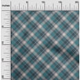 thumbnail image 2 of oneOone Polyester Spandex Dark Teal Green Fabric Check Craft Projects Decor Fabric Printed By The Yard 56 Inch Wide, 2 of 4