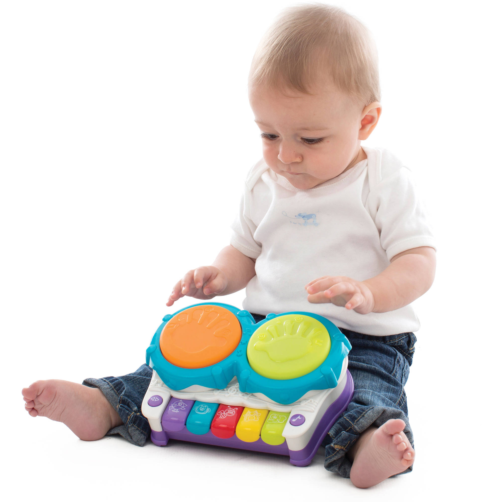 2-in-1 Light Up Music Maker - Baby Toy by Playgro (6384144) - Walmart.com