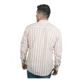 thumbnail image 2 of Camisa Casual De Hombre Manga Larga Rayas Cuello Mao Chili Beans Rosa Ropa de hombre T ECH, 2 of 4