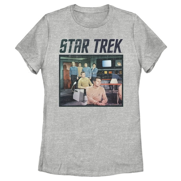 Women's Star Trek: The Original Series Enterprise Crew Poster Graphic Tee Athletic Heather X Large