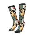 thumbnail image 2 of Vsdgher Different Cats 1 Print Thigh High Socks Extra Long Stretchy Sock Women Over Knee High Opaque Stocking Daily Wear, 2 of 5