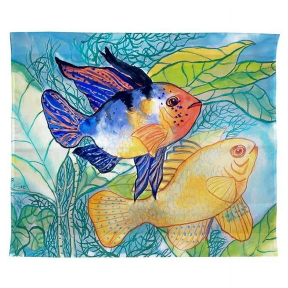 Betsy Drake TP300 24 x 30 in. Betsys Two Fish Outdoor Wall Hanging