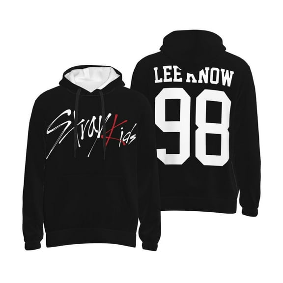 Unisex Adult Stray Kids Lee Know Pullover Hoodie With Pocket Lightweight Hoodies Long Sleeve Sweatshirt For Men Women Party Small