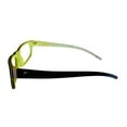 thumbnail image 2 of Electric Mens Plastic Rectangle Eyeglass Frames Technician Black n White 56mm, 2 of 8