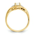 thumbnail image 2 of 14K Yellow Gold Ring Band with Stones (10) October Opal Oval Phenomena Diamond Round, Size 9, 2 of 5