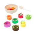 thumbnail image 3 of Bola de madera en tazas, juguetes sensoriales preescolares de Motor fino, juego de mesa, clasificación de colores, juguetes educativos para niñas de, 3 of 9