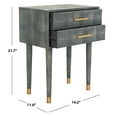 thumbnail image 3 of Safavieh Couture Nour Glam Resin and Metal End Table, Black, 3 of 9