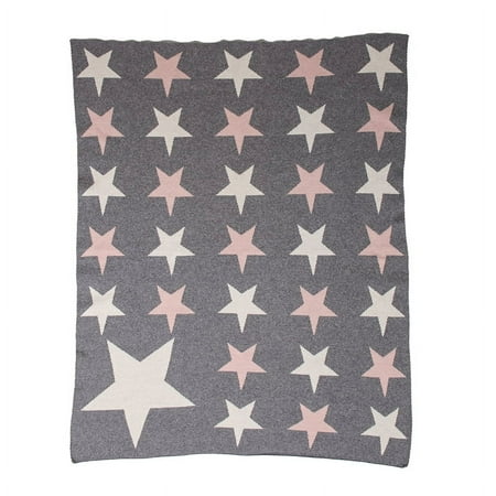 UPC: 0025773017734 | Parkland Collection Twinkle Stars Transitional Light Grey Knitted 32 X 40 Baby Blanket