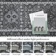 thumbnail image 6 of Washable Rug Runner Vintage Rug Traditional Rug Non-Slip Grey Runner Rugs with Rubber Backing Low-Pile Ultra-Soft Distressed Rug for Kitchen Bedroom 2x6/5x7/6x9/8x10/9x12, 6 of 7