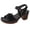 Black, variant on Platform Wedge Sandals for Women 2025 Dressy Summer Ankle Strap Casual Hollow out Open Toe Heels Comfortable Work Breathable Dress Shoes Brown Size 9