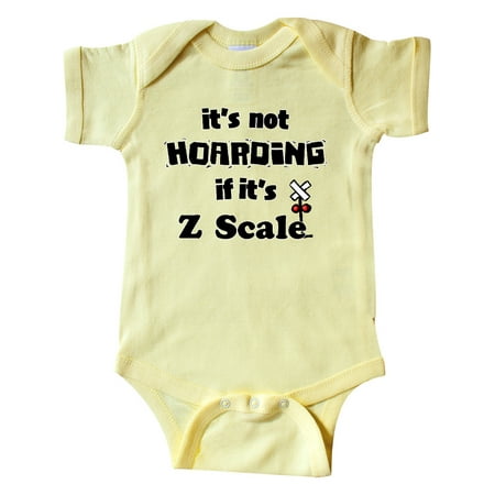 

Inktastic It s Not Hoarding if it s Z Scale Gift Baby Boy or Baby Girl Bodysuit