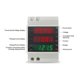 thumbnail image 2 of Din Rail Electricity Meter Single Phase Energy Meter Voltmeter Digital Ammeter AC 80-300V 100A Wattmeter Electric Consumption, 2 of 4