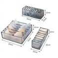 thumbnail image 3 of Foldable Drawer Organizer for Underwear Bras and Socks Grey, 3 of 5