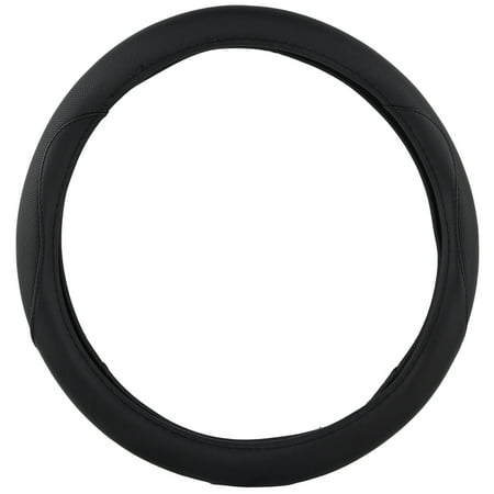 Chevy Tahoe Steering Wheel Cover KM World Black 14.5-15 Inch PU Leather Steering Wheel Cover With Precise Hand Placements, Fits Chevy Corvette ()