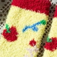 thumbnail image 5 of CPNG Ugly Christmas Socks for Boys Girls Festive Patterns Striped Fuzzy Socks Cute Coral Fleece Cozy Warm Crew Socks Christmas Fluffy Slipper Sock, 5 of 7