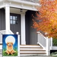 thumbnail image 3 of Puppy Stickers Retriever Durable Large Garden Flag Decoration for Farmhouse Yard 28x40 Inches Versatile Golden Retriever Flags Golden Retriever Decoration Camping Flags for Campsite, 3 of 6