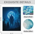 thumbnail image 3 of Diamond Art Kit for Adults, Moonlit Silhouette Mystery Forest Diamond Painting for Adults Beginners, DIY Diamond Art Painting Kits, 5D Diamond Painting Crafts for Home Decor 12x16 Frameless, 3 of 7