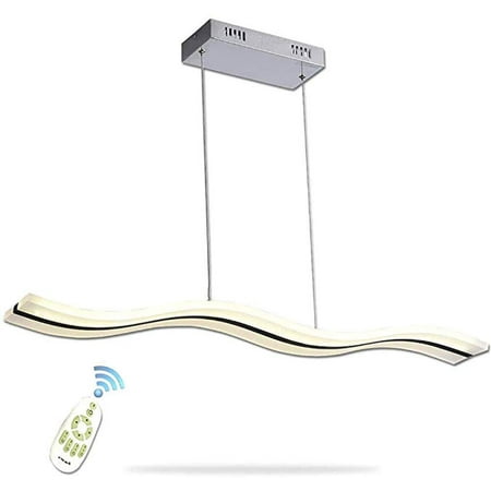 

Anqidi 38W Modern Acrylic Pendant Lamp Dimmable LED Chandelier Light + Remote Control