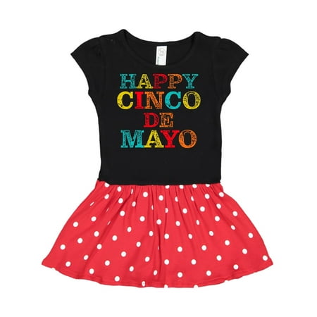 

Inktastic Happy Cinco De Mayo Gift Toddler Girl Dress