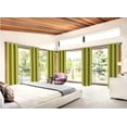 thumbnail image 5 of 100% Blackout Adam 2 piece panels 84 inch length room darkening grommet top window drapes for living room lime green solid color for bedroom home décor, 5 of 7