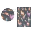 thumbnail image 5 of Yayeee Garden Flag 12"x18" Double Sided Outdoor Yard Lawn Holiday Decorations, Neon Llamas Pattern, 5 of 6
